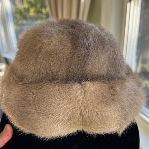 VINTAGE MINK FUR HAT NICE SHAPE - Picture 3 of 6